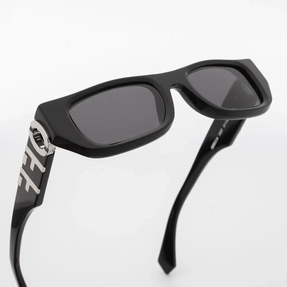 NWT Off-White Fillmore Black Rectangle 49mm Sunglasses